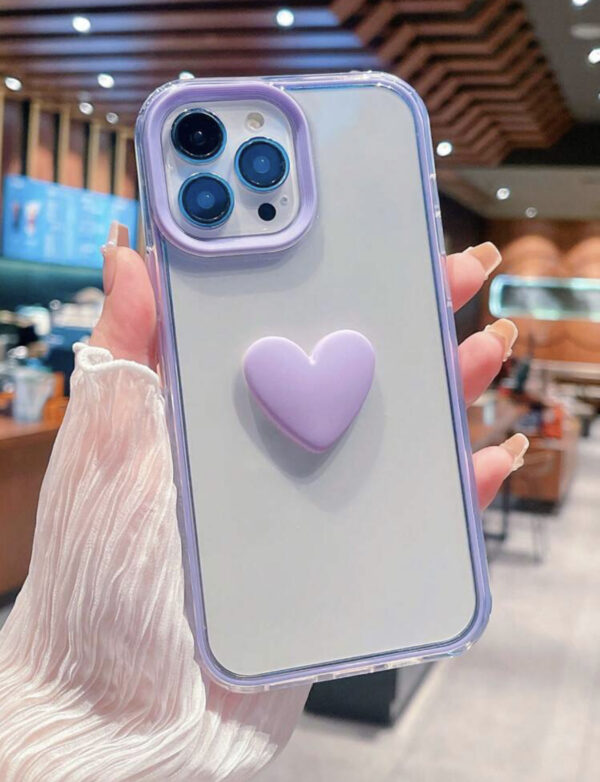 Case heart morado