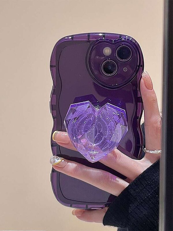 Case morado corazón - Image 2